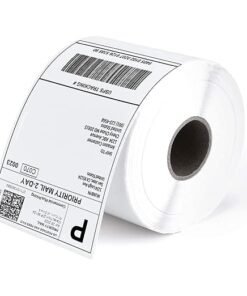 True-Ally 100mm x 150mm Direct Thermal Shipping Labels, 4"x 6" Sticker Rolls, 400 Labels per Roll, Strong Adhesive, Barcode Compatible for E-Commerce Couriers - Pack of 1 (400 Labels)